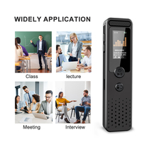 Enregistreur vocal numérique V69 Lecteur MP3 Enregistrements audio Enregistreur avec enregistrement 512 Kbps pour le travail, les conférences, les réunions, les entretiens