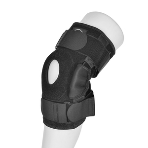 Đen mở xương bánh chè Doanh Neoprene có thể điều chỉnh bản lề thể thao đầu gối cú đúp cho giảm Khớp dây chằng và viêm khớp đau - Product Image 5