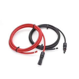 Câble d'extension solaire en cuivre étamé 10AWG 6.0mm2 4m DC-00 pour système de connecteur de panneau solaire de centrale électrique extérieur - Product Image 5