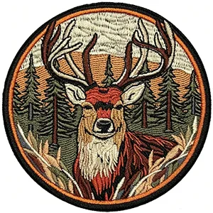 Patch Ricamate 3D Realistiche Personalizzate all'Ingrosso, Patch Ricamate con Animali Selvatici come Cervo, Lupo, Tigre per Cerchi Ricamati - Product Image 2