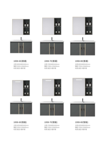 <span class=keywords><strong>Meuble</strong></span> de <span class=keywords><strong>rangement</strong></span> de salle de bain de luxe à un évier avec vanité de lavabo en PVC au design moderne pour hôtels Produit de vente populaire - Product Image 2
