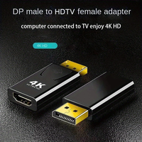 Adaptador DP a HDMI 4K/1080P, Cable DisplayPort a HDTV, Convertidor DP Macho a HDTV Hembra para PC, TV, Proyector, Precio de Fábrica