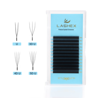 Nouveaux ventilateurs super étroits 2D W3D W4D W5D Clover W Extensions de cils avec 0,07 mm 0,05