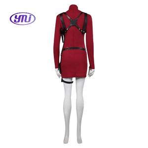 ชุดเดรสคอสเพลย์4 <span class=keywords><strong>Ada</strong></span> Wong สำหรับผู้หญิง, ชุดเดรสแบบมีเข็มขัดชุดออกงานคาร์นิวัลแฟนตาซีสำหรับผู้ใหญ่ผู้หญิงเด็กผู้หญิง - Product Image 3