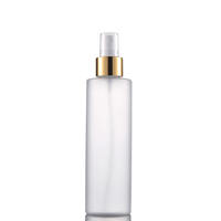 Flacon pulvérisateur cylindrique givré de 200 ml de qualité supérieure pour spray cosmétique et brume hydratante
