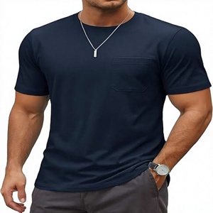 <b>Men's</b> 100% Cotton Eco-Friendly Breathable Quick Dry Anti-Wrinkle Washed Finish Regular Fit Casual Solid Color <b>Short</b> T-Shirt - Product Image 5
