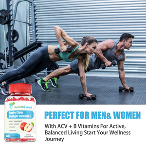 Wholesale Apple Cider Vinegar Gummies with Vitamin B12 Support Metabolism and Helps Manage Weight Vitamin B9 Gummies - Product Image 6