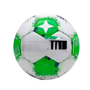 Balón de fútbol personalizado asequible de alta calidad, tamaño 5, balones de fútbol oficiales, logotipo personalizado, fútbol de entrenamiento de PVC - Product Image 1
