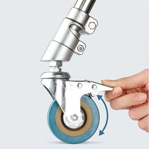 อุปกรณ์ส่องสว่างสำหรับสตูดิโอถ่ายภาพแบบมัลติฟังก์ชันพร้อมล้อเลื่อนขาตั้งรูปตัว C สำหรับงานหนัก3ล้อแบบมืออาชีพ - Product Image 1