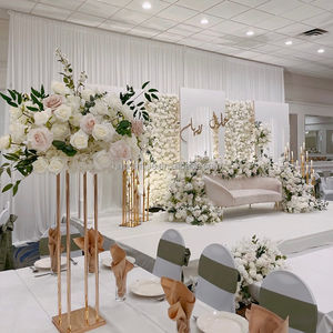 Düğün Centerpieces için söz yapay çiçek satır beyaz gül koşucu düğün çiçek koşucu - Product Image 3