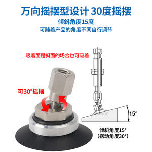 SMC Robotic Arm Swingable Universal Suction Cup Vacuum <b>Lifter</b> for <b>Construction</b> Steel Sizes ZPT10/13/16/20/25/32/40/50F - Product Image 4