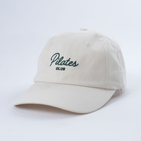 Nuevo diseño, gorra de 6 paneles, tela de algodón con logotipo bordado plano, sin estructura gorras de béisbol, sombreros deportivos de Golf, sombrero de papá de alta calidad