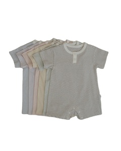 Combinaison pour nouveau-nés et nourrissons, douce et respirante, 100% coton, vêtements pour bébés coréens, barboteuse d'été pour séances photo de 50 à 100 jours - Product Image 1