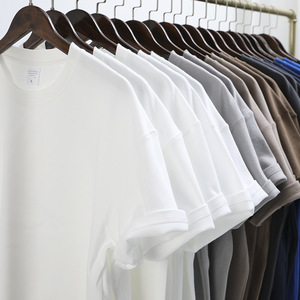 Camiseta de Verano Casual para Hombre, 100% Algodón, Tejido de Punto, Manga Corta, 280g, Color Sólido, Marca de Moda, Corte Holgado, Estampado Digital - Product Image 2