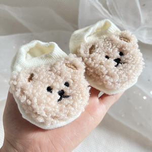 LRT New Design Wholesale European Knit Cotton Baby Non Slip <strong>Socks</strong> Custom Cute Tube Ribbed <strong>Teddy</strong> <strong>Bear</strong> Baby Anti Slip <strong>Socks</strong> - Product Image 3