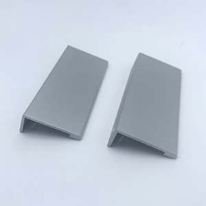 Poignée de tiroir en aluminium brossé argenté moderne pour armoires, cuisine, chambre à coucher, salon, poignée de tiroir dissimulée - Product Image 3