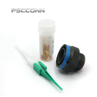 Connecteur d'aviation circulaire professionnel PSCCONN D38999 JY27484T12B35PN, fiche mâle 22 broches haute fiabilité