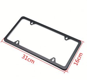 Marco Personalizado para Matrícula con Cuatro Orificios Metálicos Cromados y Tornillos, Cubierta Premium para Placa de Matrícula - Product Image 4