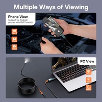 Endoscope industriel Microlong ES01 avec écran IPS de 4,3 pouces, caméra boroscope 1920P [Photo/Vidéo], étanche IP67, 6 lumières LED, 16,5 pieds