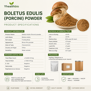 <span class=keywords><strong>Poudre</strong></span> <span class=keywords><strong>de</strong></span> champignons Porcini <span class=keywords><strong>de</strong></span> qualité supérieure, saveur authentique et terreuse, ingrédient écoresponsable pour assaisonnements et formules bien-être - Product Image 2
