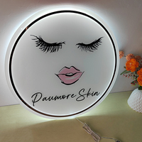 Nouveau Acrylique Miroir Or Logo Personnalisé Salon Entreprise Logo Mur Logo 3D Signe