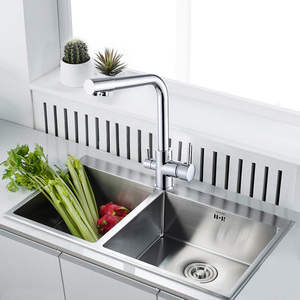 Nuovo Rubinetto da <span class=keywords><strong>Cucina</strong></span> Nero con <span class=keywords><strong>Design</strong></span> a Sette Lettere, Rotazione a 360 Gradi, Monocomando con Purificazione dell'Acqua e Doppia Maniglia - Product Image 4