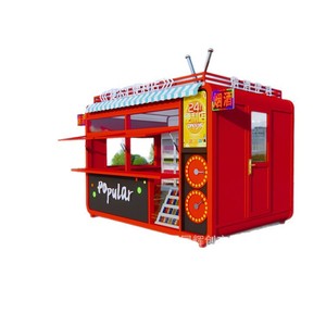 Camión de Comida Popular para Exteriores, Diseño Cuadrado de Acero Inoxidable de 4.8 M para Venta Ambulante y Bebidas - Product Image 4