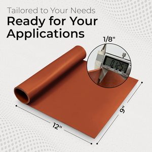 Rote 70A faser verstärkte Silikon folie Hochtemperatur-Hochleistungs-Glasfaser verstärkung Silikon kautschuk Mad - Product Image 3