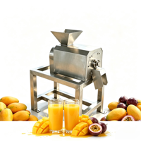 Aardbeien, tamarinde en bananen puree-extractor, sapcentrifuge, fruitpulp-extractiemachine