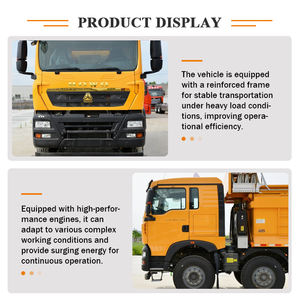 Camion benne Sinotruk Howo neuf Euro 2 poids lourd 8x4 avec fourgon de chargement Sino Box, benne basculante diesel, 12 pneus, conduite à gauche, caméra de recul - Product Image 6