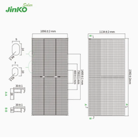 Panel Surya Jinko Terbaru Anti Debu dengan Bingkai Pembersih Otomatis Tiger Neo 3.0 Modul Surya 66QL6-BDV 650W 655W 660W Panel PV Bifasial