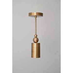 Luminaire suspendu moderne en laiton fait main, style mid-century, pour la maison ou le bureau, spot LED à intensité variable avec finition polie - Product Image 1