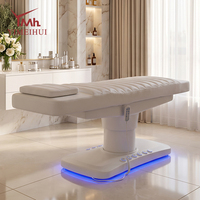 Multifunktionale Fernbedienung 3-Motoren Elektrisch Hydraulische LED-Basis Verstellbare Salon-Spa-Schönheits-Massageliege