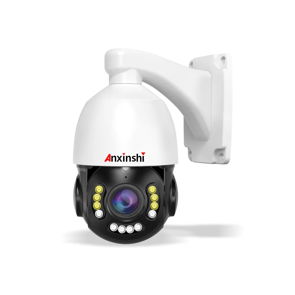 Anxinshi Factory Wholesale Weatherproof IP66 CCTV PTZ 5MP Camera Outdoor View 12X HD Auto Tracking Human Detection PTZ Camera