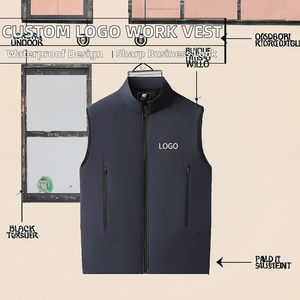 Chaleco de Trabajo Personalizado con Logotipo OEM, Chaqueta Impermeable de Secado Rápido para Otoño, Uniforme de Empresa, Ropa de Trabajo para Hombre, Lona Suave - Product Image 2