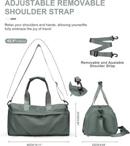 BSCI Gym Sport Sacs polochons Yoga Trolley Sleeve Étanche <span class=keywords><strong>Voyage</strong></span> Weekender Nuit Carry on Bag - Product Image 2