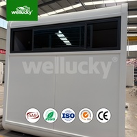 WELLUCKY Maisonnette Écologique Portable Préfabriquée pour Hôtel et Camping - Cabine Apple