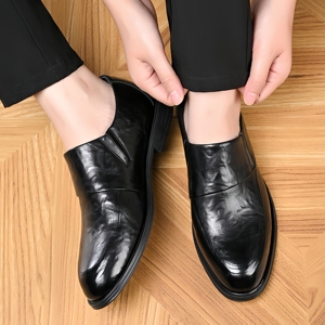 <span class=keywords><strong>Scarpe</strong></span> Eleganti da Uomo 2026 in Pelle di Alta Qualità, Modello a Punta, Traspiranti e Antiscivolo, Stile Britannico per Sposo, Ideali per Autunno - Product Image 3