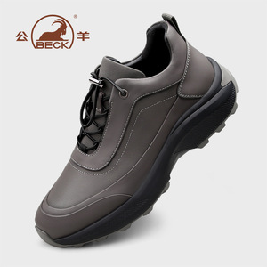 Chaussures de course légères en cuir véritable avec doublure en cuir pour les saisons printemps, été, automne, chaussures de sport décontractées pour hommes - Product Image 4