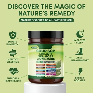 Cápsulas de Suplemento de Guanábana 24 en 1 Más Vendidas - Mezcla Herbal Antioxidante con Colágeno, Cúrcuma <span class=keywords><strong>y</strong></span> <span class=keywords><strong>Magnesio</strong></span> para el Bienestar - Product Image 2