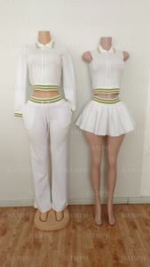 Весна <span class=keywords><strong>2026</strong></span>: Женский спортивный костюм в стиле Y2K с логотипом, аналог брендового, топ-поло с коротким рукавом и брюки, комплект из 2 предметов, домашняя одежда, женская одежда - Product Image 6