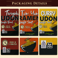 Mie Udon Tebal Berbahan Dasar Nabati Dengan Bumbu, Diproduksi Sesuai Standar Produksi Halal, Mie Instan Halal