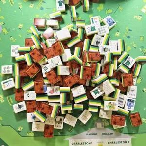 High-end luxurious 4-layer acrylic pink elephant Jewish women's mahjong tiles, ideal for family gatherings OMM NMJL - Product Image 4
