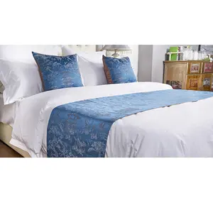 निर्माता थोक मूल्य होटल बिस्तर धावक बिस्तर कपड़े बिस्तर पर चादर तकिया