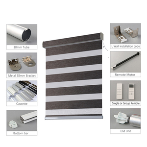 Bán Hot thông minh Zebra Rèm cơ giới ngày đêm rèm với điều khiển từ xa cho nhà hiện đại - Product Image 2