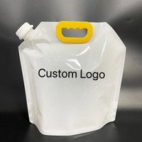 Pochette souple de 5L avec bec verseur pour boissons, sachet d'eau, emballage plastique