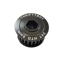 Poulie de distribution personnalisée HTD 5M 8M GT2 en alliage d'aluminium usinée CNC, dents sur mesure, dessins OEM acceptés pour moteur pas à pas d'imprimante 3D