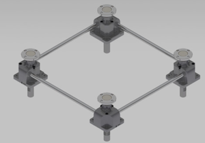 SANGWOOFA แท่นวางอุปกรณ์ไฟฟ้า รุ่น RJ40-4SCJR-3300x1180-200ST - Product Image 3