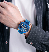 Reloj Cronógrafo SKMEI 9253 Premium para Hombre, Estilo Deportivo Casual, Bisel con Tacómetro, Fecha, Correa de Silicona y Acero Inoxidable