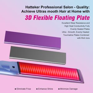 Hatteker professionale <span class=keywords><strong>piastra</strong></span> per capelli a calore rapido spazzola Mini macchina per lo Styling con Display a LED <span class=keywords><strong>piastra</strong></span> per capelli - Product Image 5
